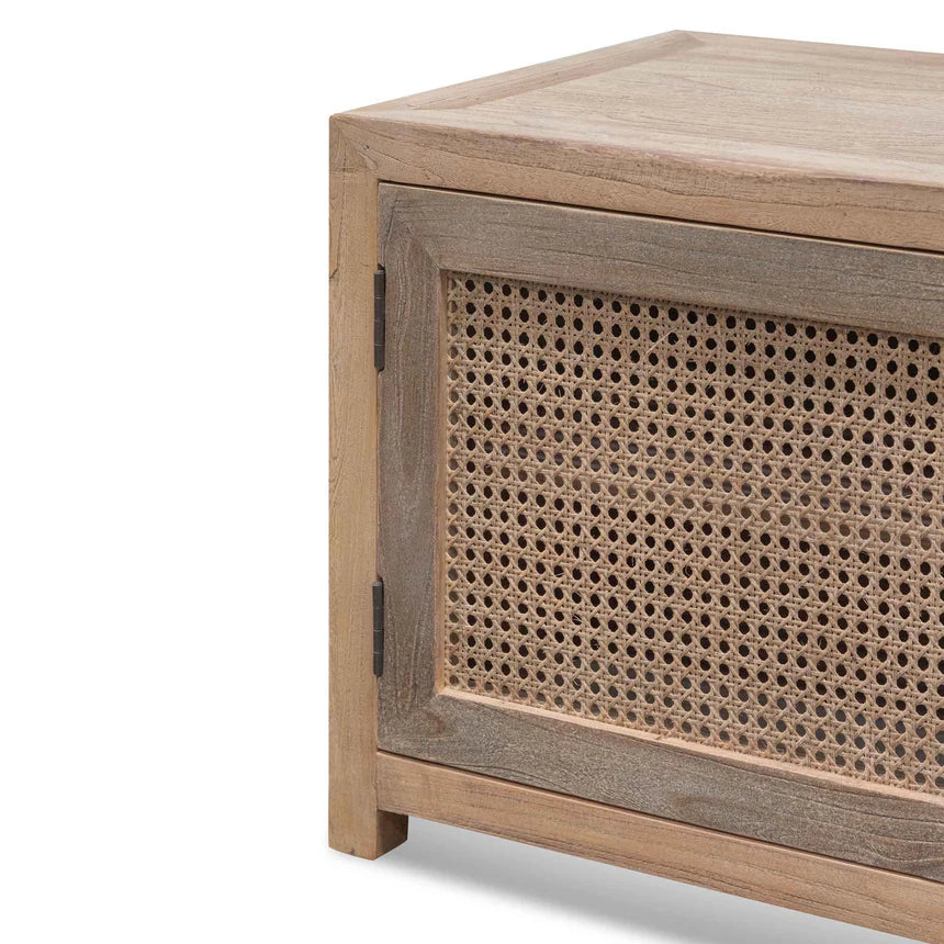 Rattan Doors Entertainment Unit 200cms - Natural