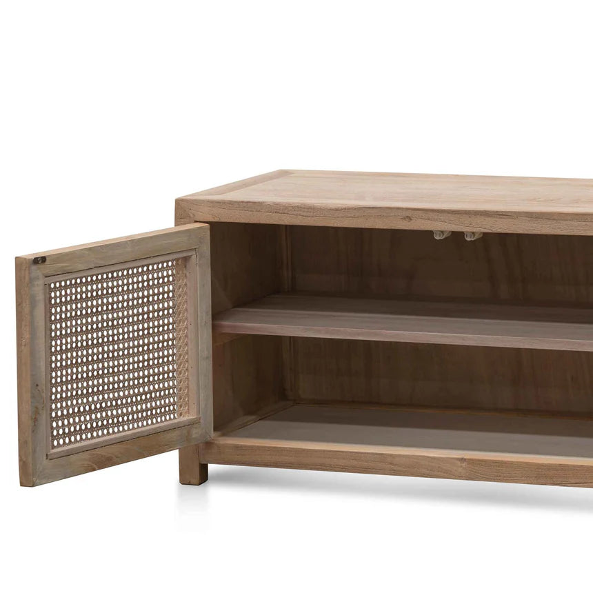Rattan Doors Entertainment Unit 200cms - Natural