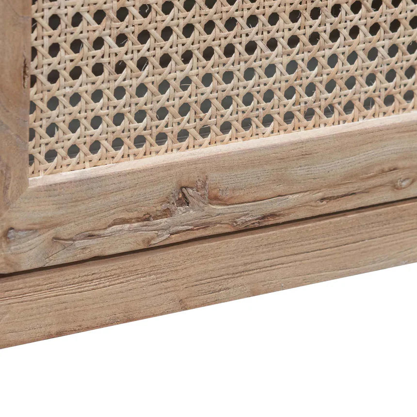 Rattan Doors Entertainment Unit 200cms - Natural