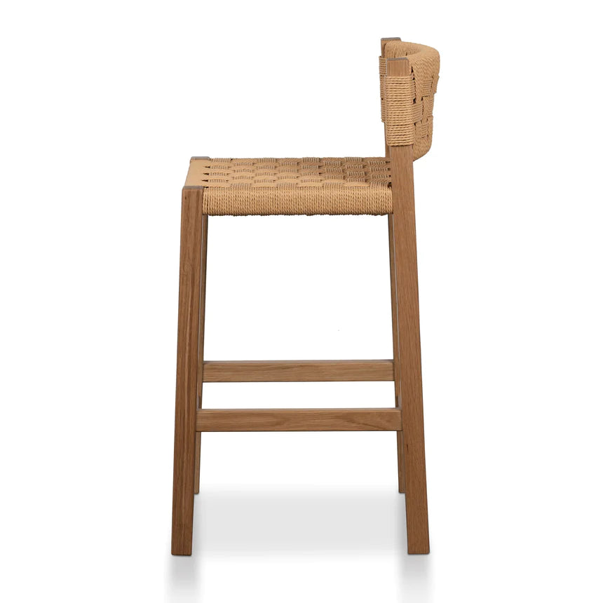 Rattan Woven Bar Chair Stool - Natural