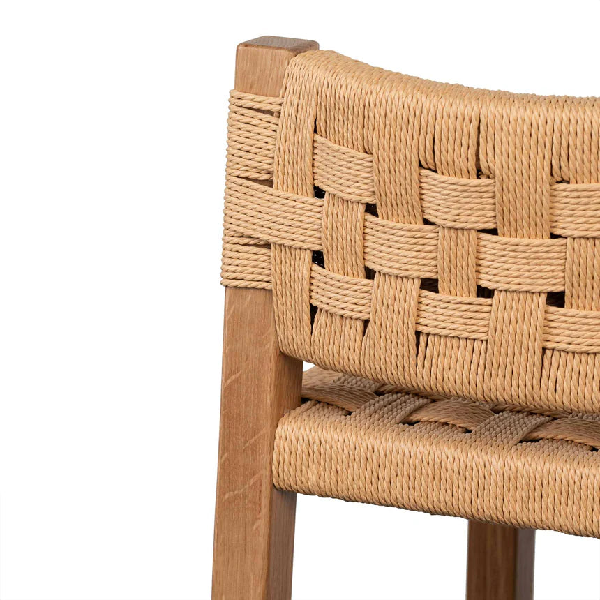 Rattan Woven Bar Chair Stool - Natural