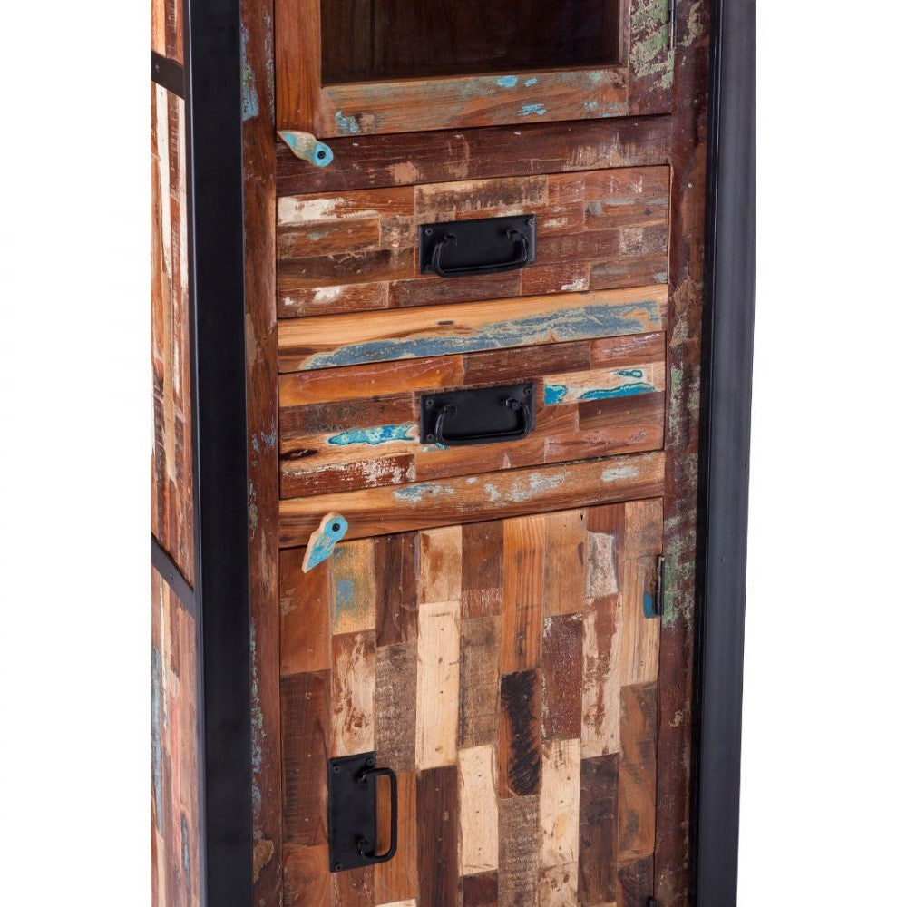 Reclaimed Shabby Storage Cabinet Tower