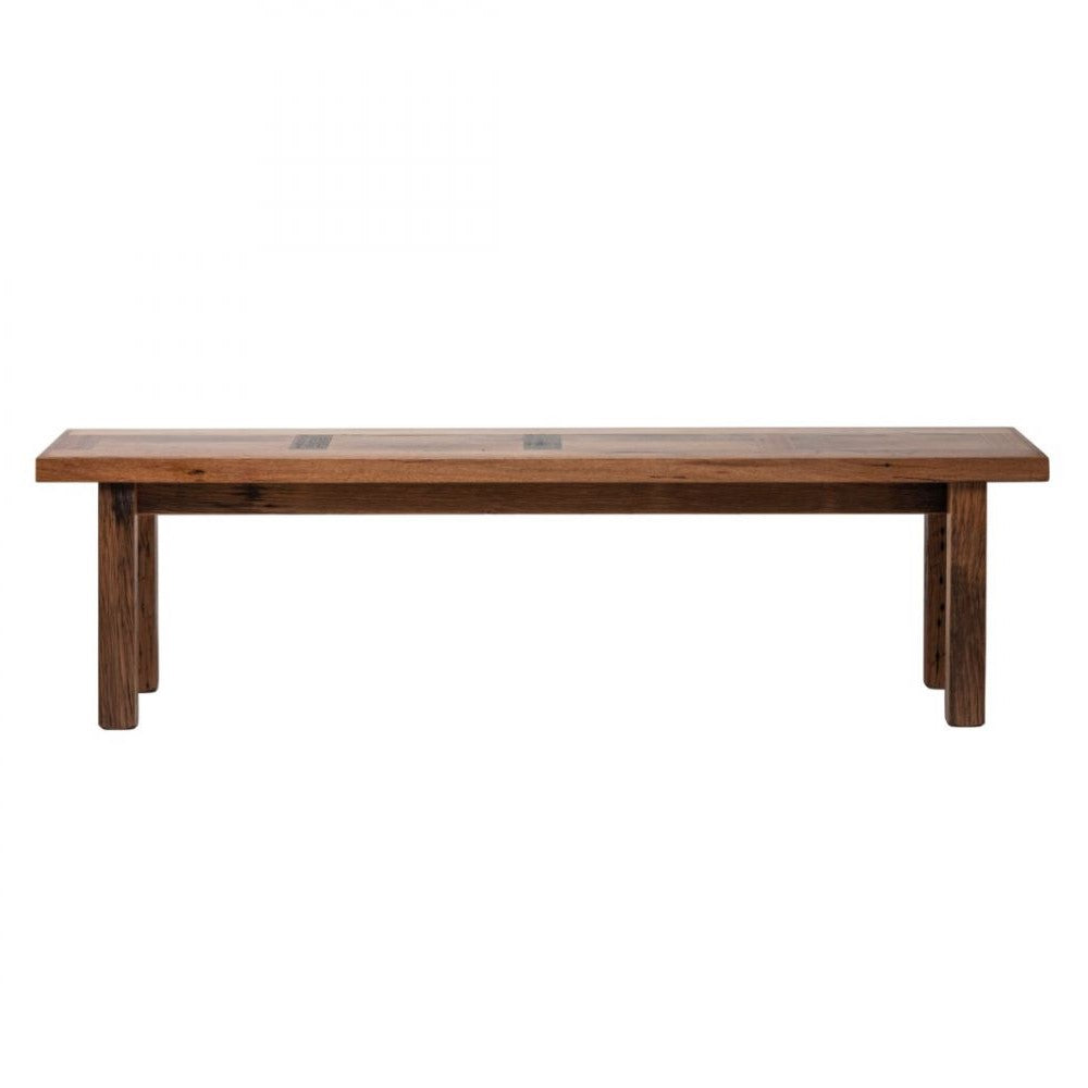 Reclaimed Wooden Dining Bench Natural Finish Bed End 170cm