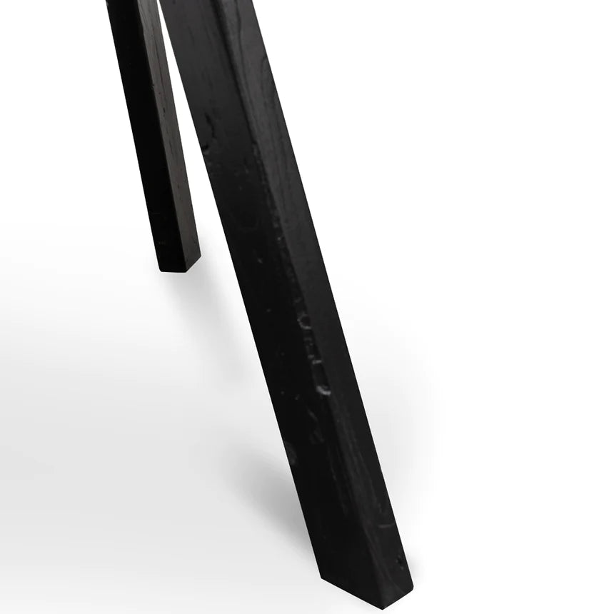 Reclaimed Wooden Dining Table 125cms - Natural & Black