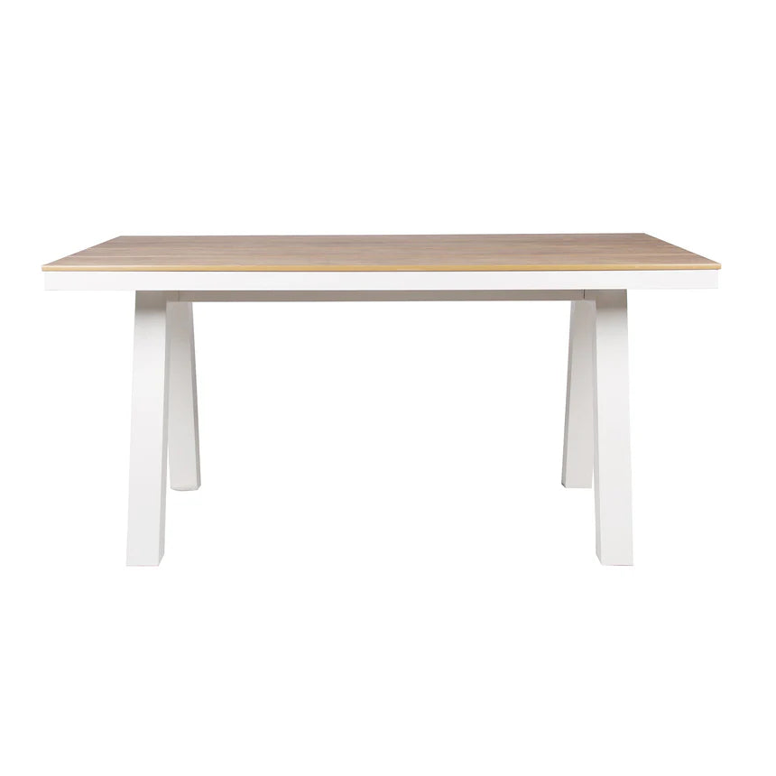 Rectangle Sand White Outdoor Dining Table - 180cms