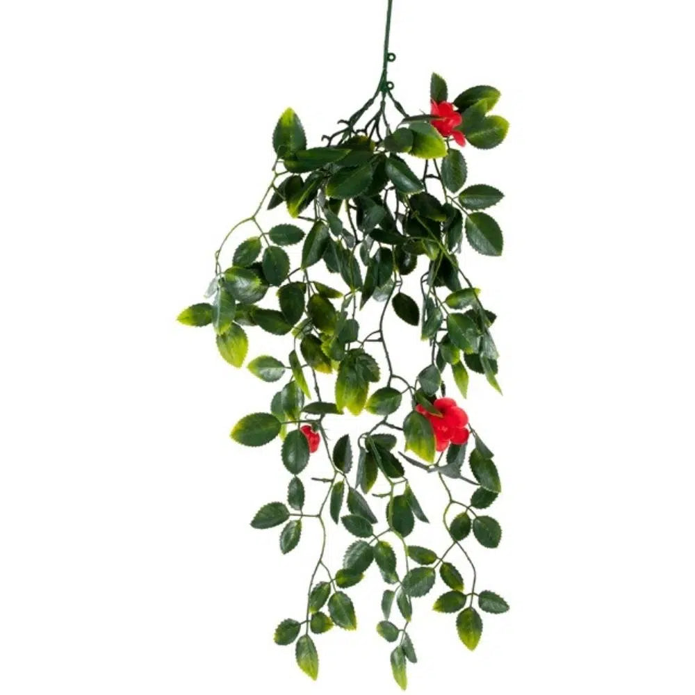 Red Hanging Foliage UV Resistant 60cms
