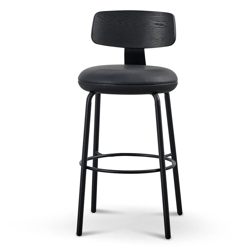 Refined Comfort Fabric Bar Stool - Full Black