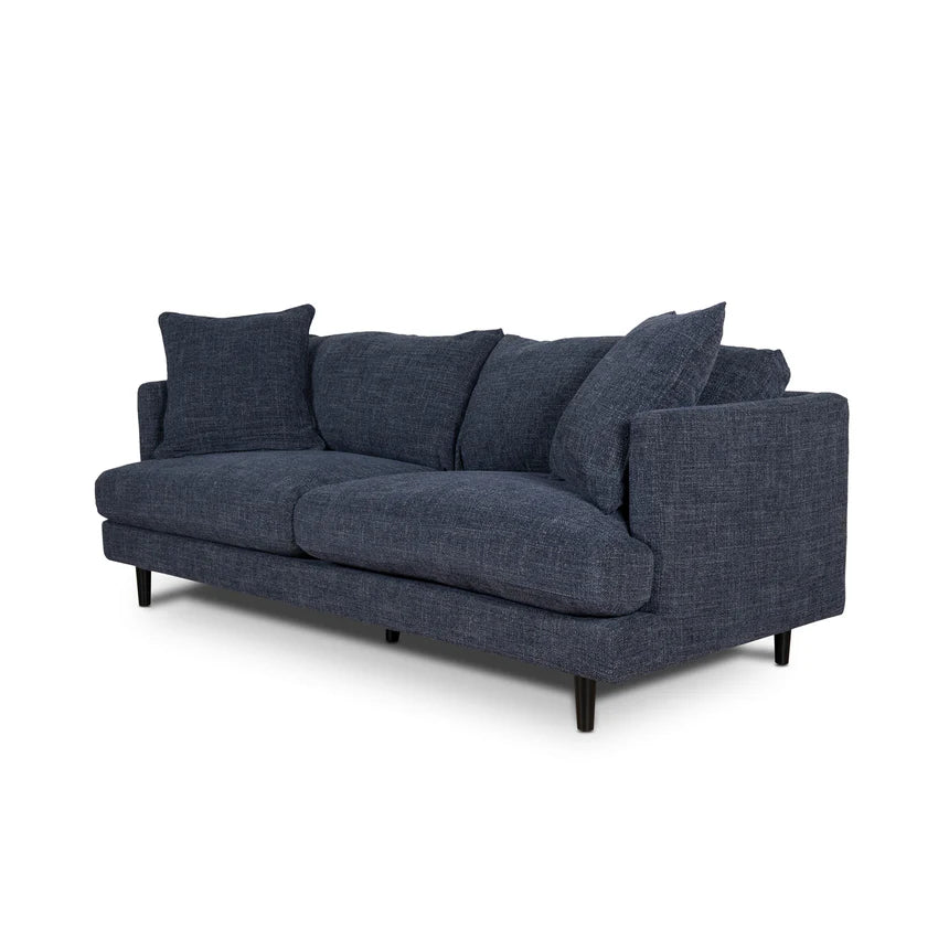 Refined Comfort Fabric Sofa Seater - Moss Navy Blue