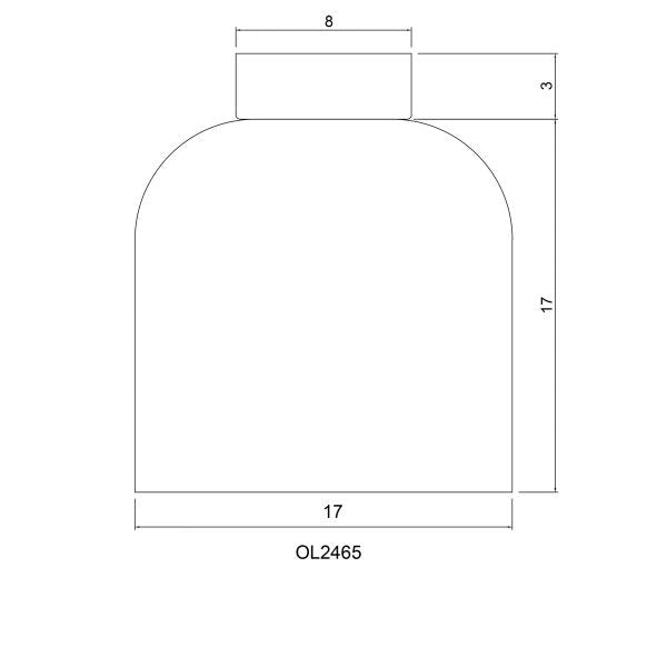 Refined Metal & Glass DIY Shade (Available in 2 Colors)