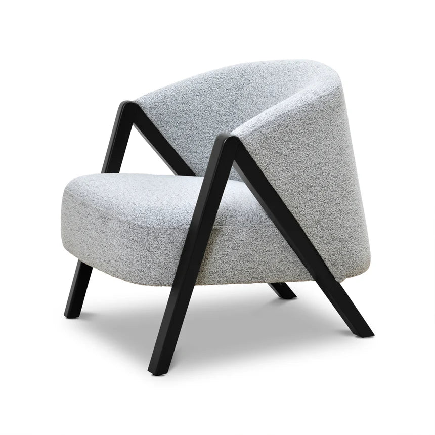 Refined Style Fleck Armchair - Light Grey