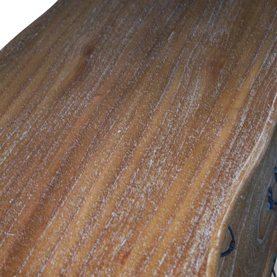 Refined Wooden Rococo Chest of Drawers - Weathered Oak