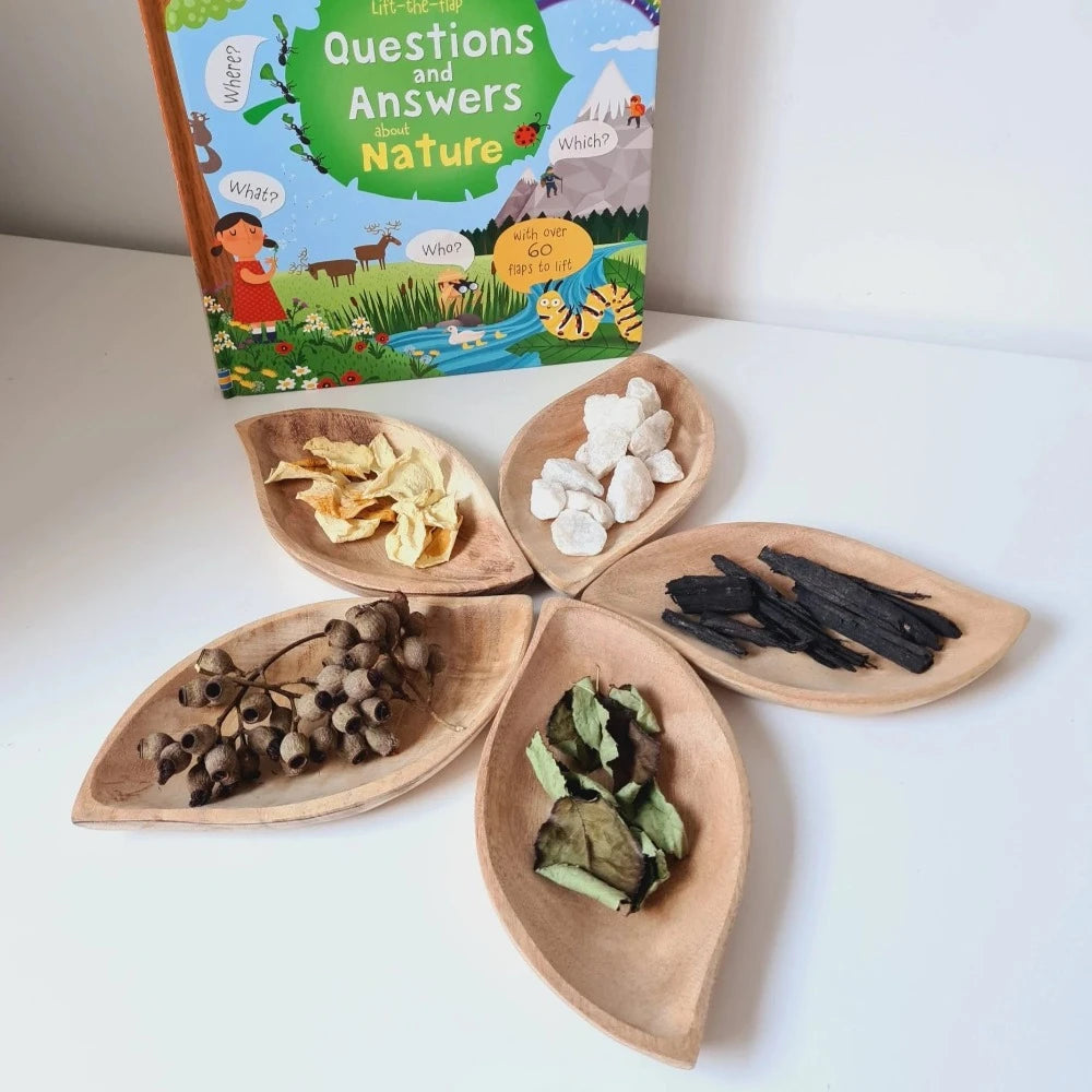 Refresh Wooden Leaf Tray Set