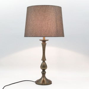 Regal Glow Antique Brass Touch Lamp