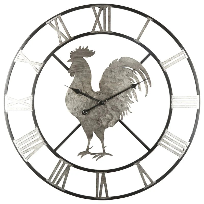 Regal Rooster Indoor Outdoor Wall Clock 60cms