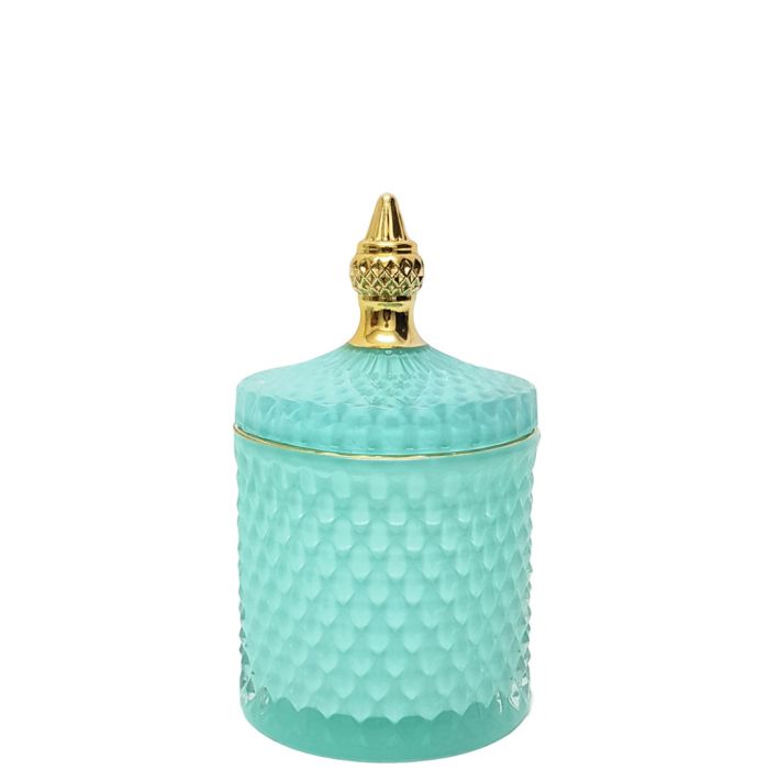 Diamond Designed Regina Gold Vintage Jar - Large- Available in 3 Colors