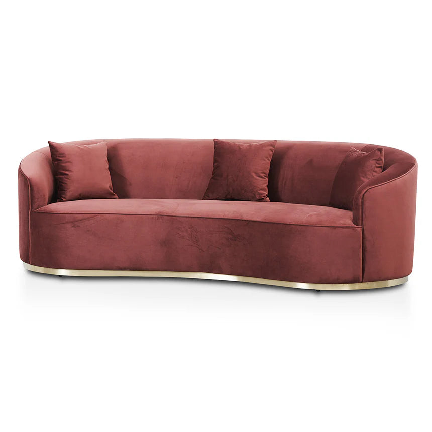 Relaxed Living 3-Seater Sofa - Plum Red