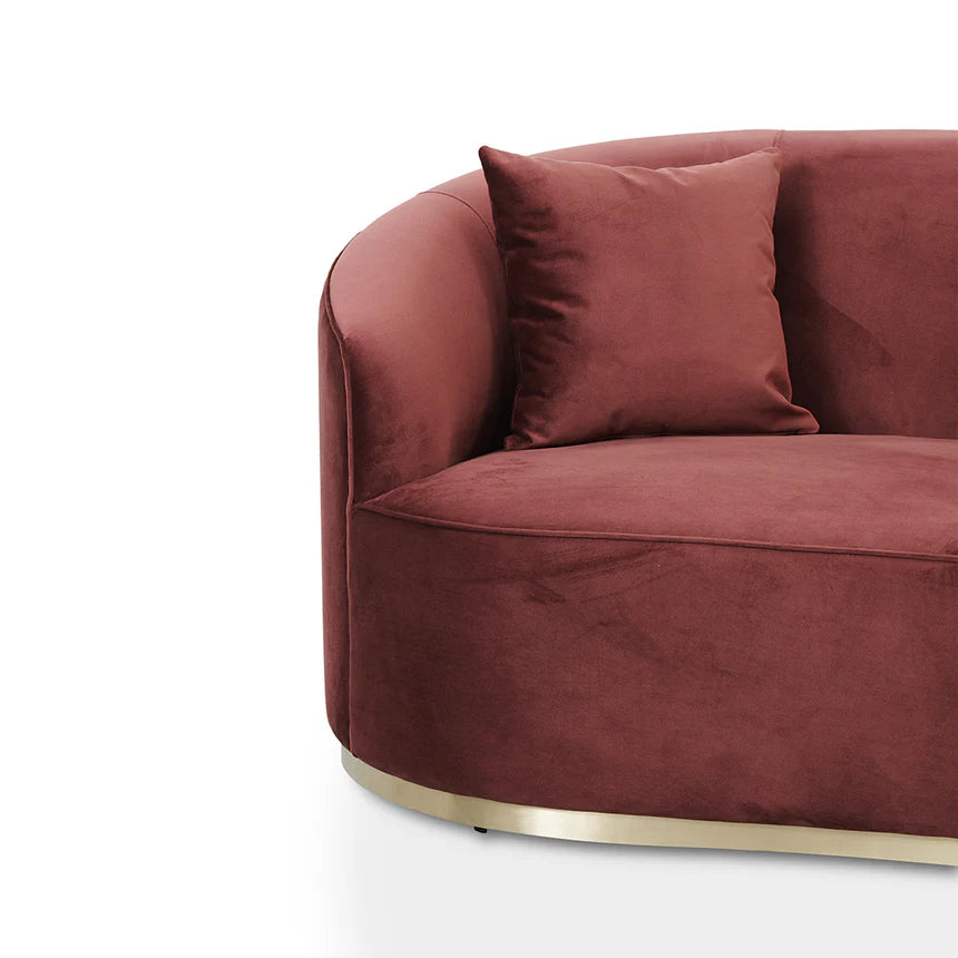 Relaxed Living 3-Seater Sofa - Plum Red