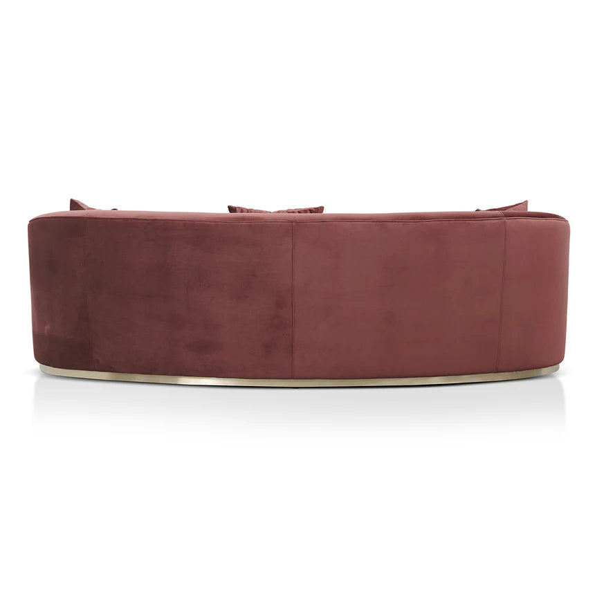 Relaxed Living 3-Seater Sofa - Plum Red