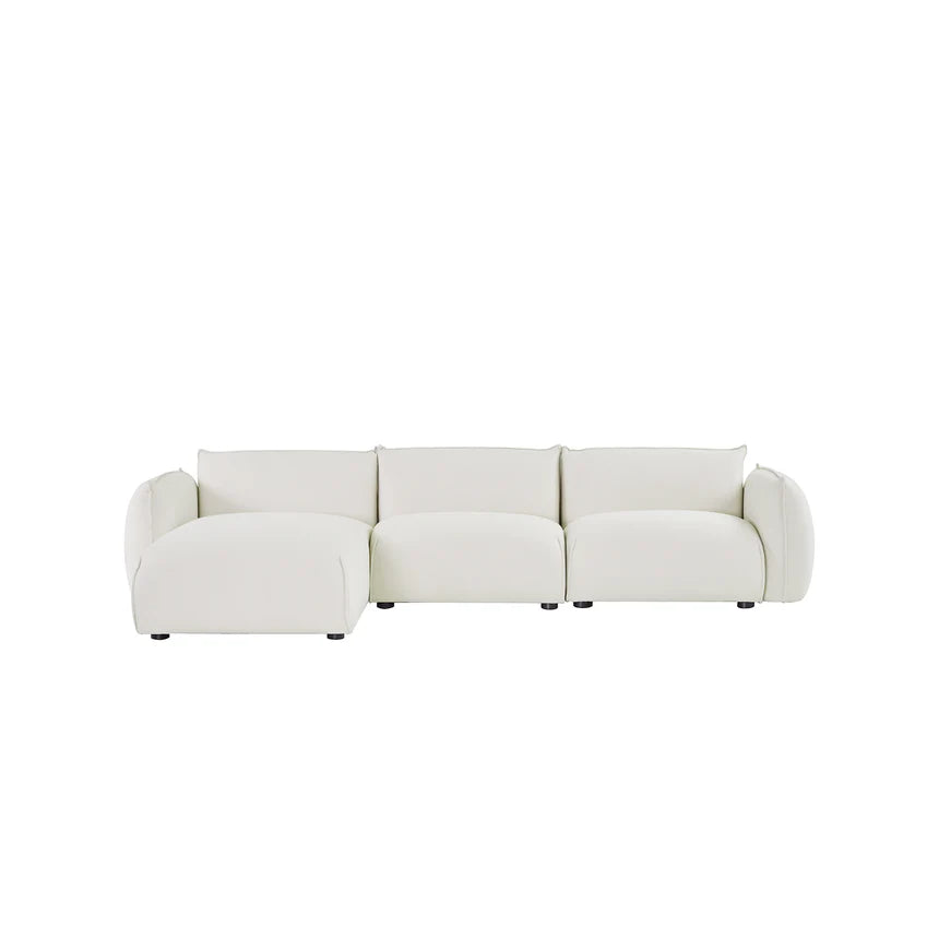 Relax in Style 3-Seater Left Chaise Sofa - Beige