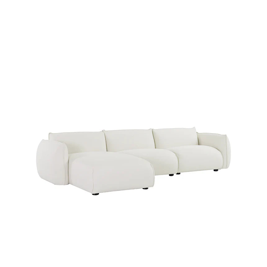 Relax in Style 3-Seater Left Chaise Sofa - Beige