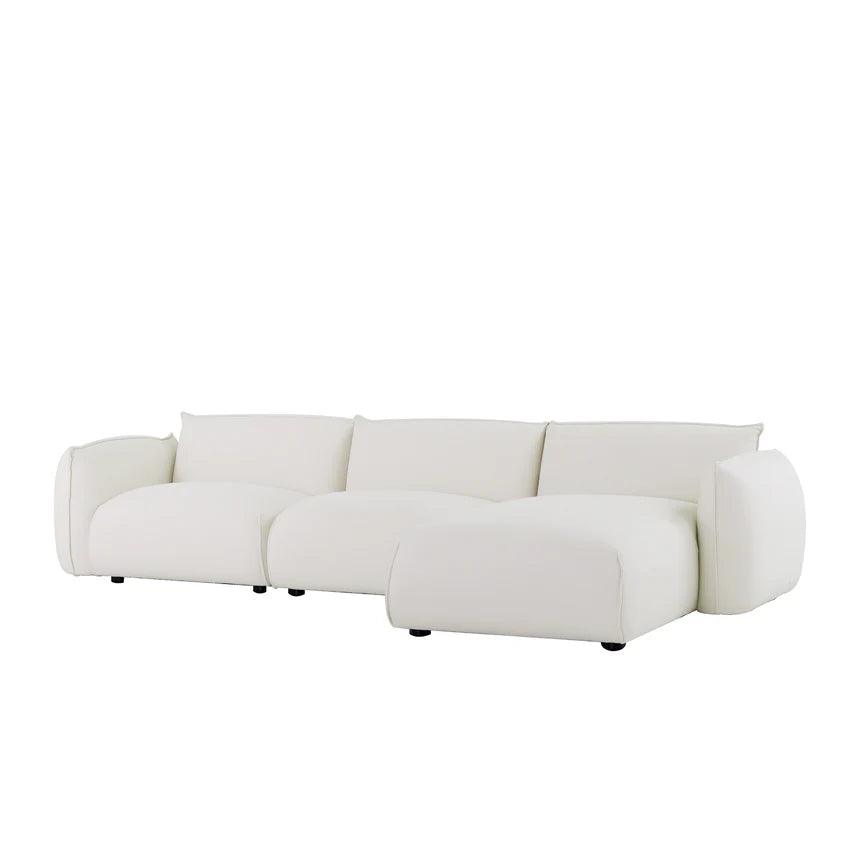 Relax in Style 3-Seater Right Chaise Sofa - Beige