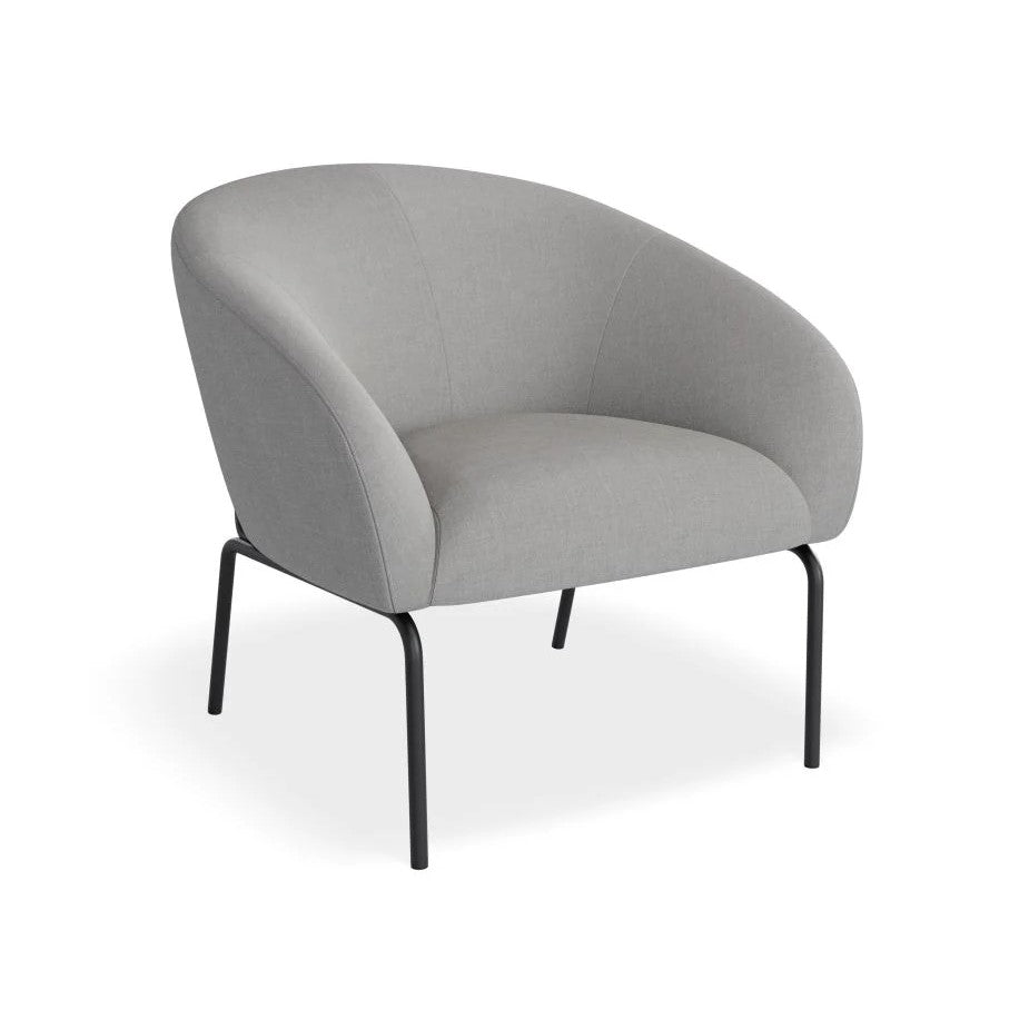 Retreat Single Seater Sofa with Matt Black Legs (Available in 4 Colors)