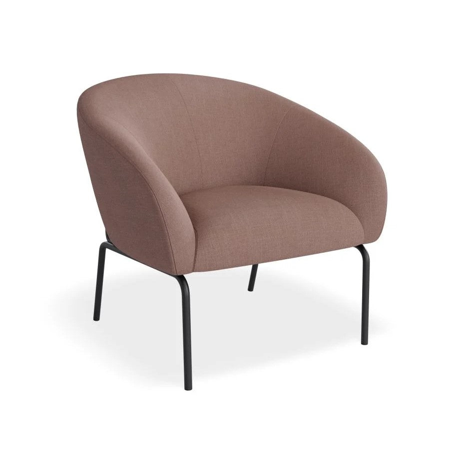 Retreat Single Seater Sofa with Matt Black Legs (Available in 4 Colors)