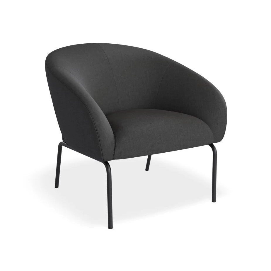 Retreat Single Seater Sofa with Matt Black Legs (Available in 4 Colors)