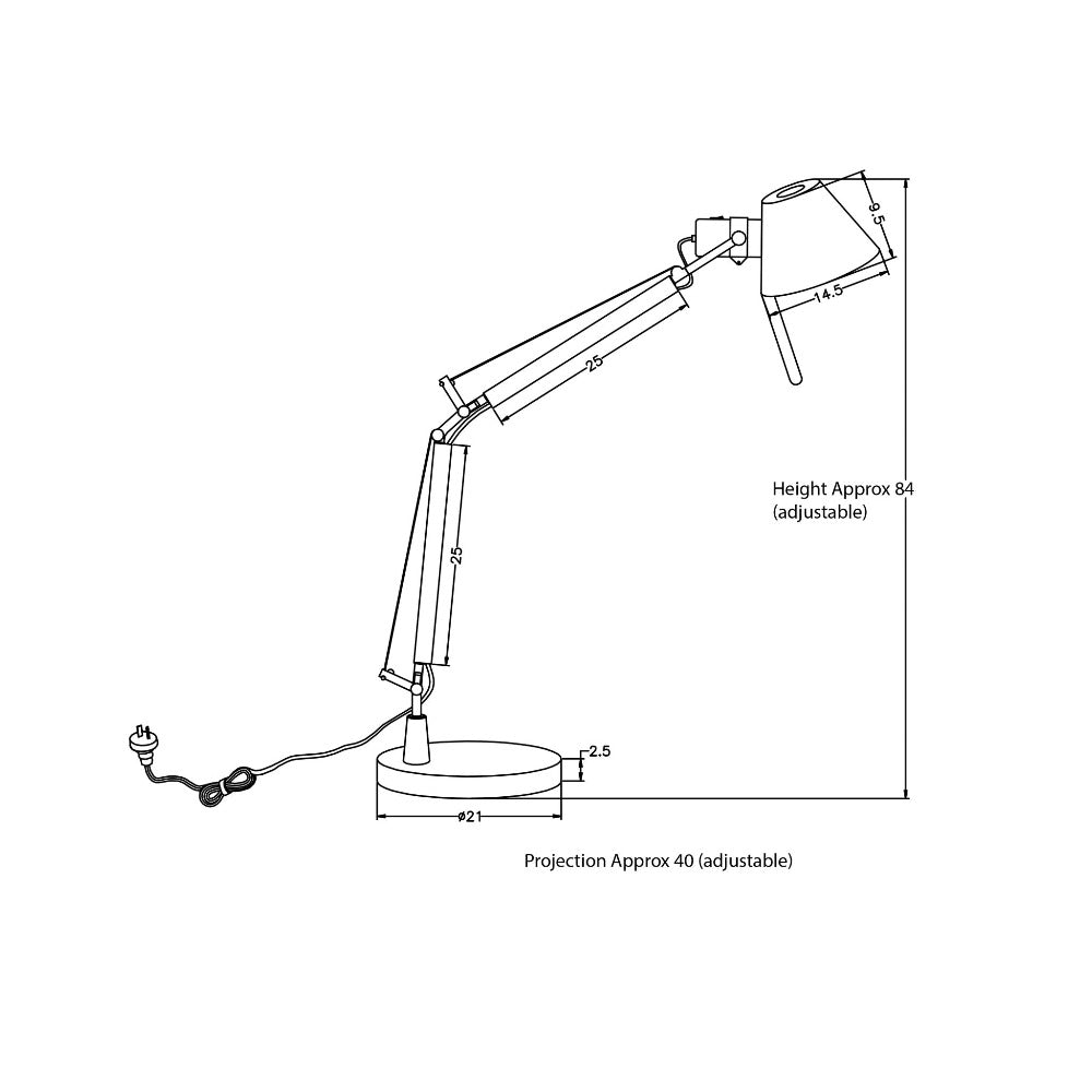 Retro-Inspired Adjustable Task Lamp (Available in 3 Colors)