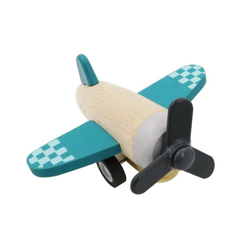 Retro Greenline Racing Plane Pull Toy