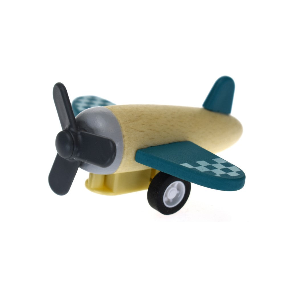 Retro Greenline Racing Plane Pull Toy
