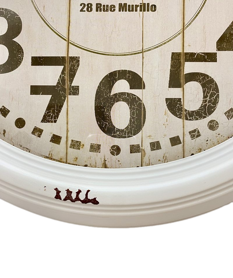 Retro Metal Style Large Wall Clock 46cms