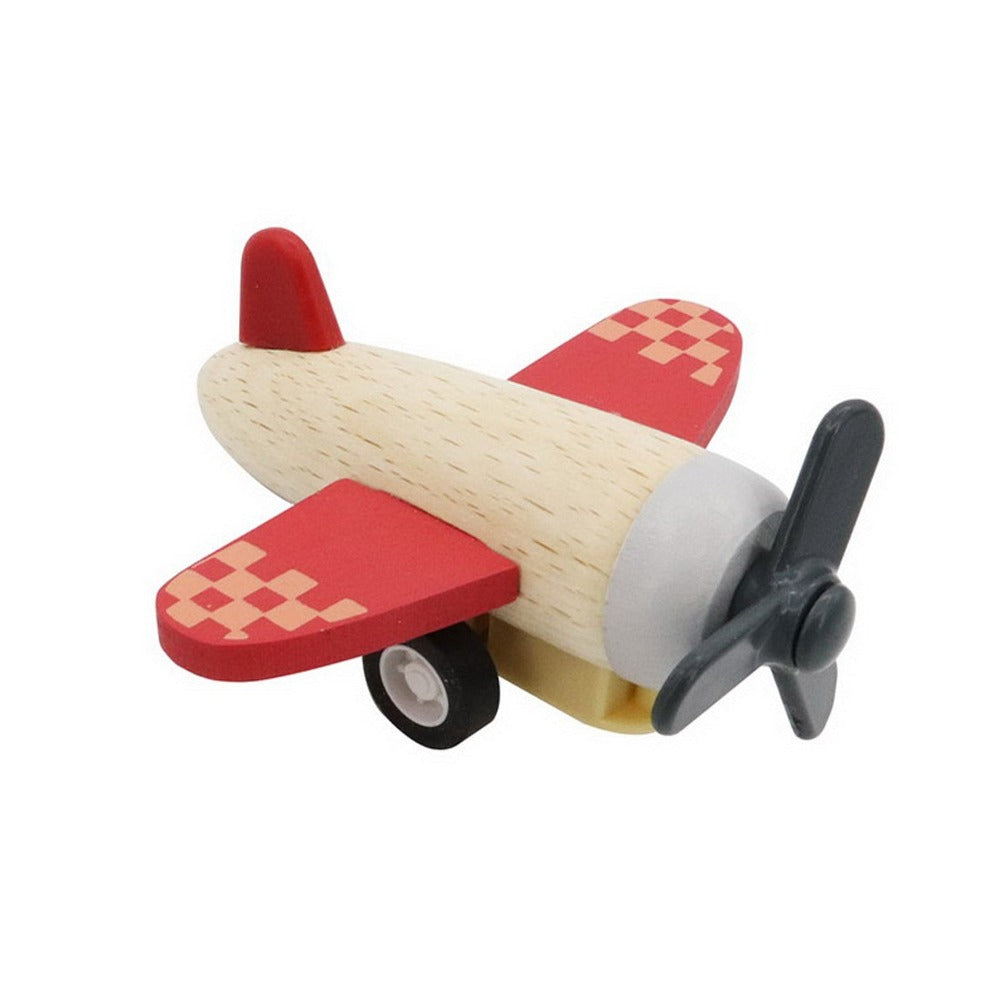 Retro Redline Racing Plane Pull Toy