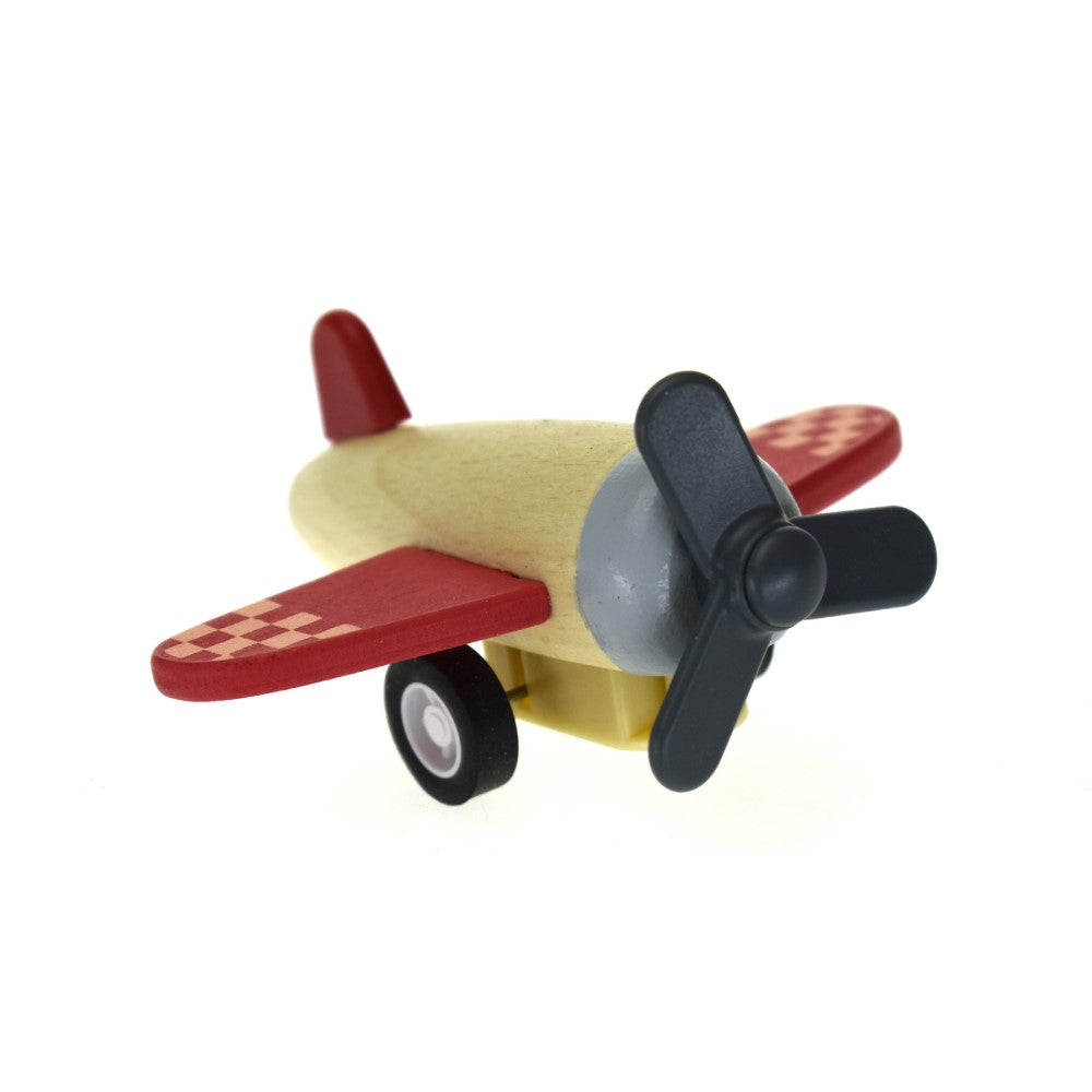 Retro Redline Racing Plane Pull Toy