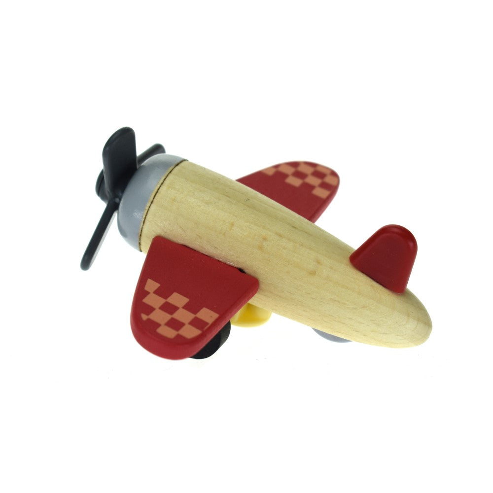 Retro Redline Racing Plane Pull Toy