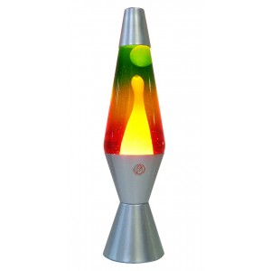 Retro Revival Glow Electric Lava Lamp - Rainbow & White