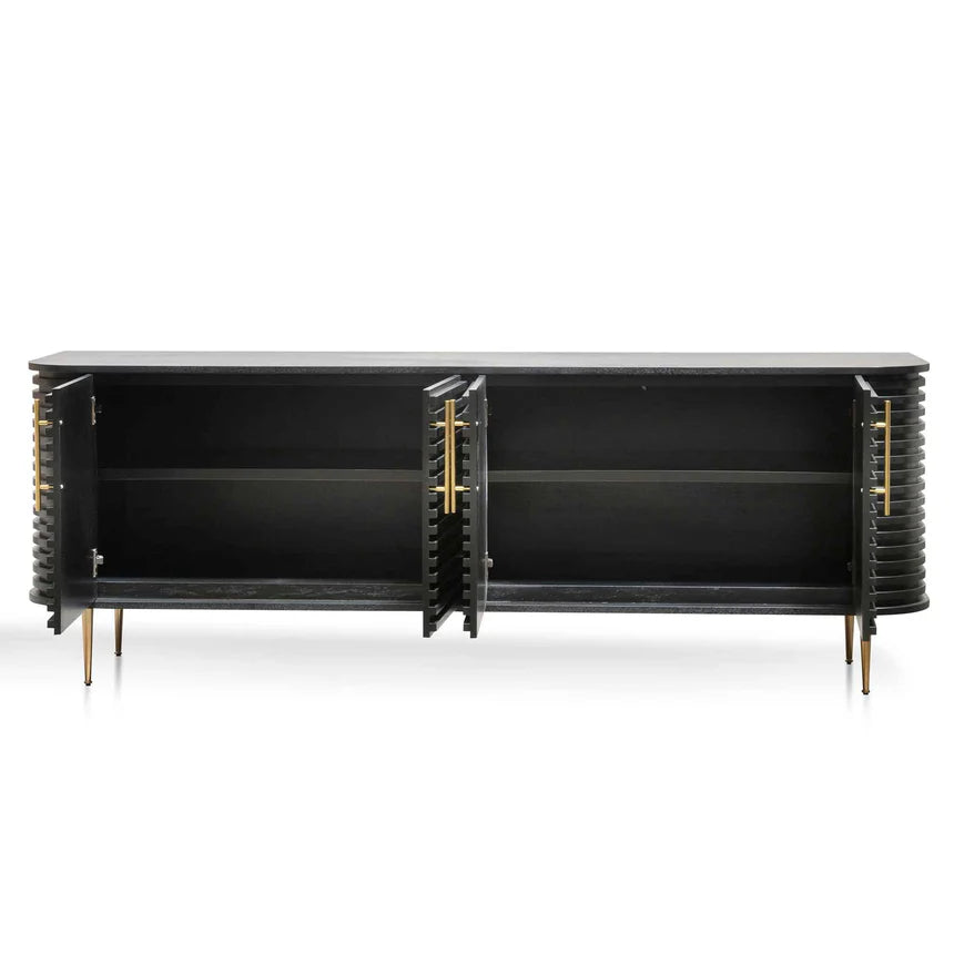 Rich Classic Buffet Unit 220cms - Black