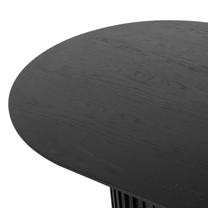 Rich Elegance Walnut Wooden Dining Table - Black - 250cms