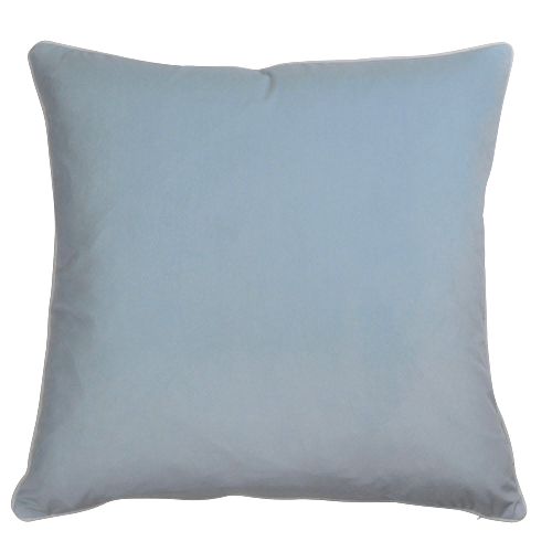Rodeo Velvet 60x60cm Square Cushion Cover - Baby Blue
