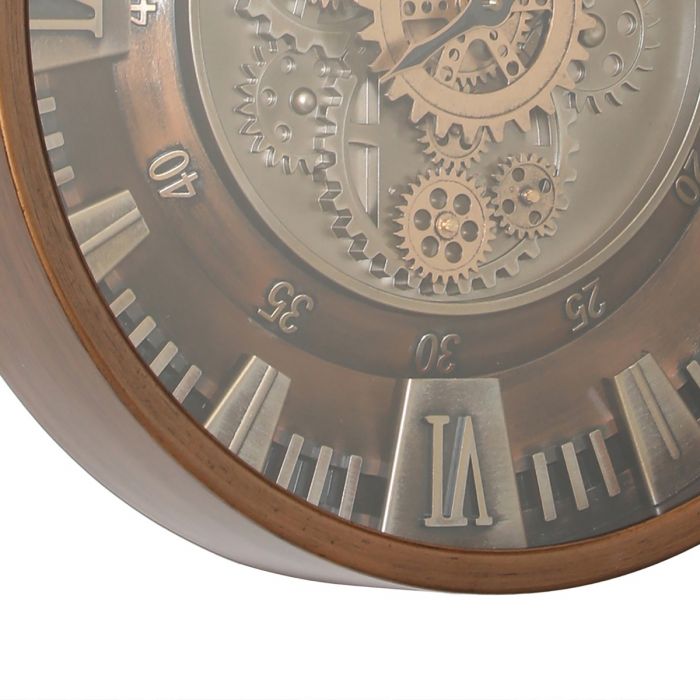 Round Asgard Exposed Gear Movement Wall Clock - 46cms