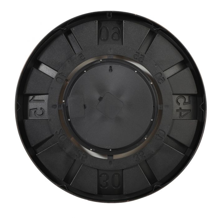 Round Contara Exposed Gear Movement Wall Clock - 60cms