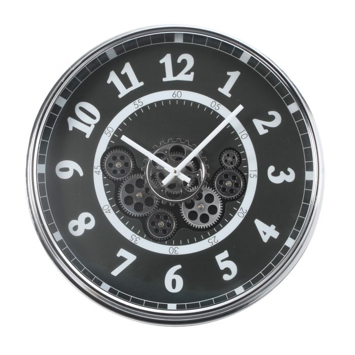 Round Dylan Industrial Gear Movement Wall Clock - 54cms