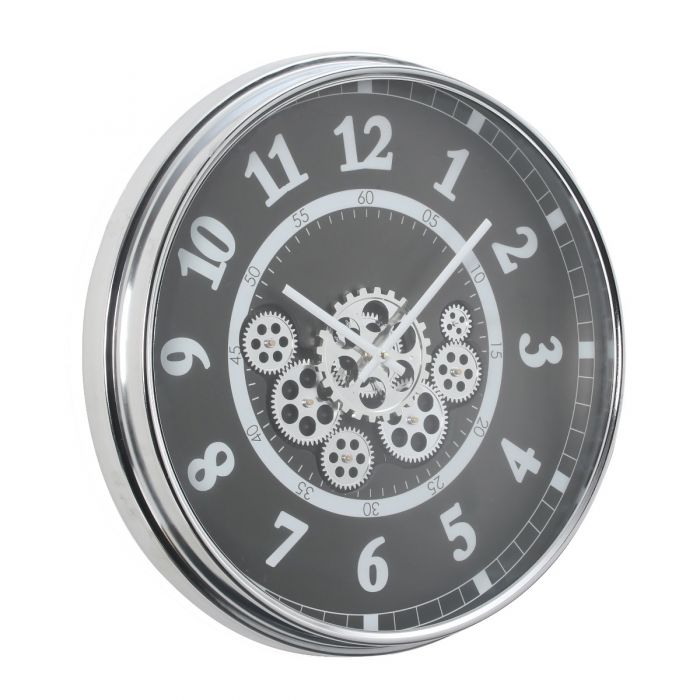 Round Dylan Industrial Gear Movement Wall Clock - 54cms