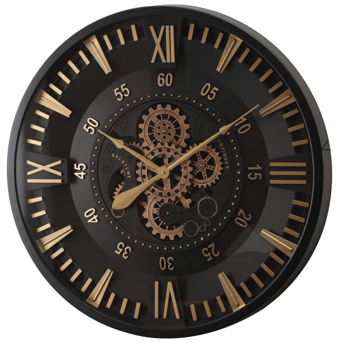 Round El Dorado Exposed Gear Movement Wall Clock - 80cms
