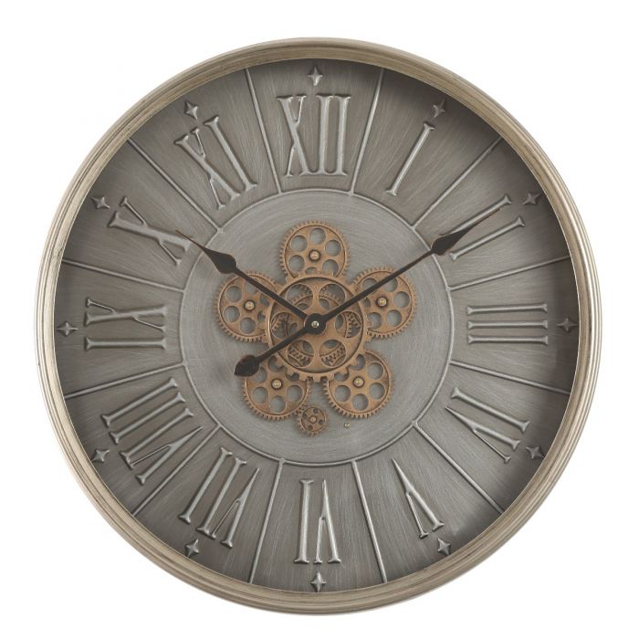 Round George Modern Gear Movement Wall Clock - 60cms