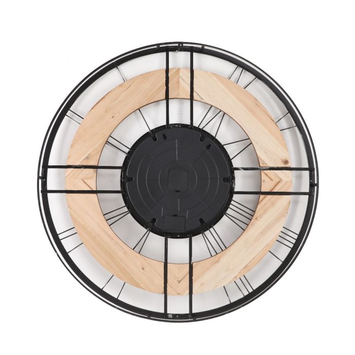 Round Hampton Exposed Gear Movement Wall Clock - 90cms