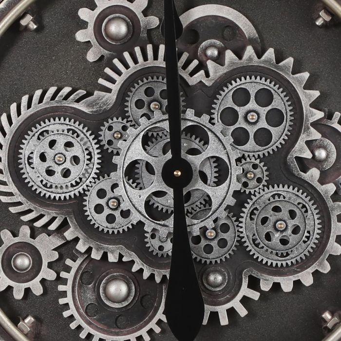 Round Hensley Exposed Gear Movement Wall Clock - 80cms