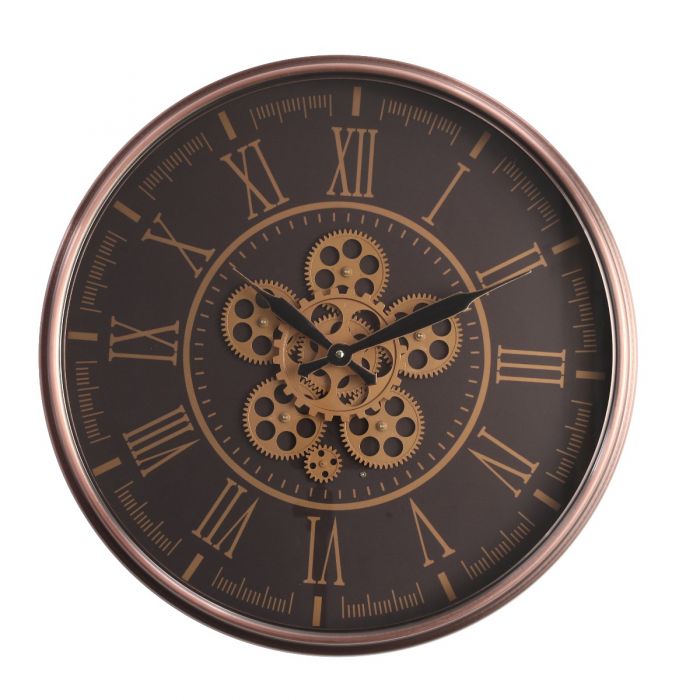 Round Hermes Gear Movement Wall Clock - 55cms