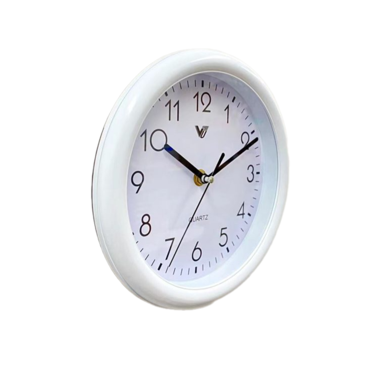 Round Kitchen Wall Clock 20cms - Available in 2 Colors