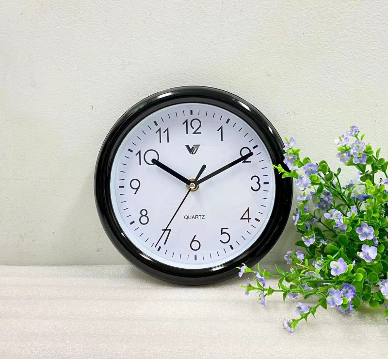Round Kitchen Wall Clock 20cms - Available in 2 Colors